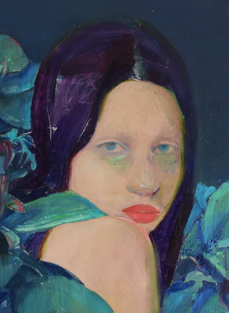 Original Figurative Portrait Painting by Georgia Theologou