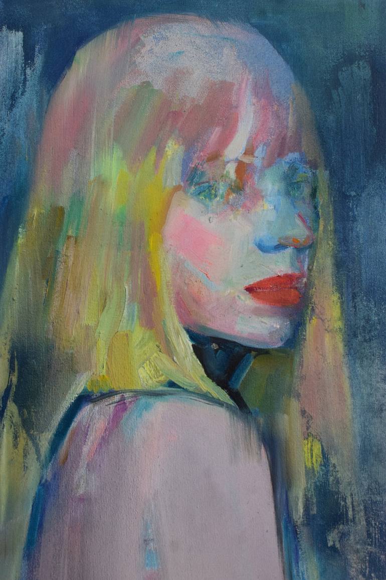 Original Figurative Portrait Painting by Georgia Theologou