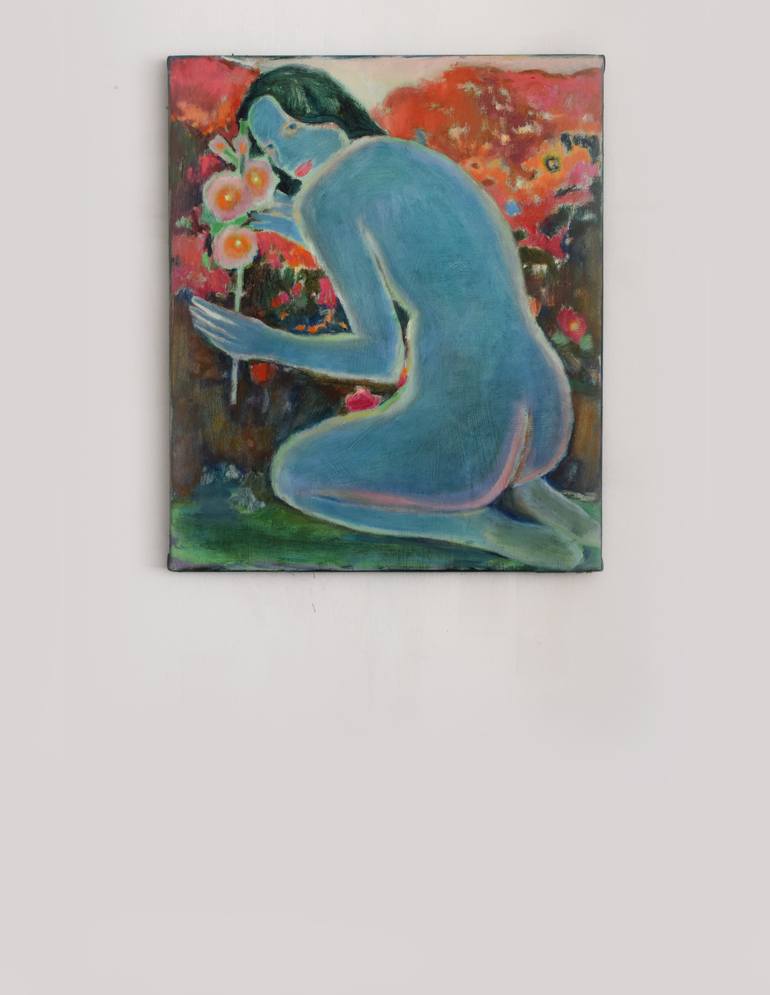 Original Contemporary Nude Painting by Georgia Theologou