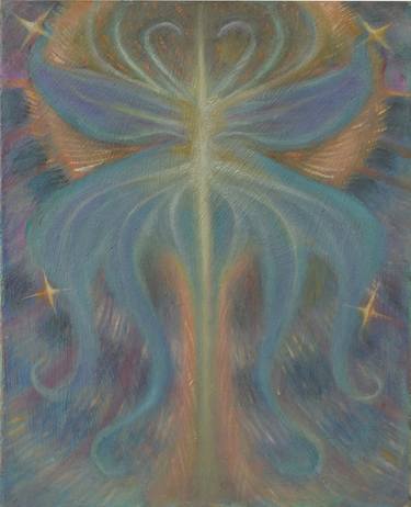 Original Symbolism Abstract Painting by Georgia Theologou