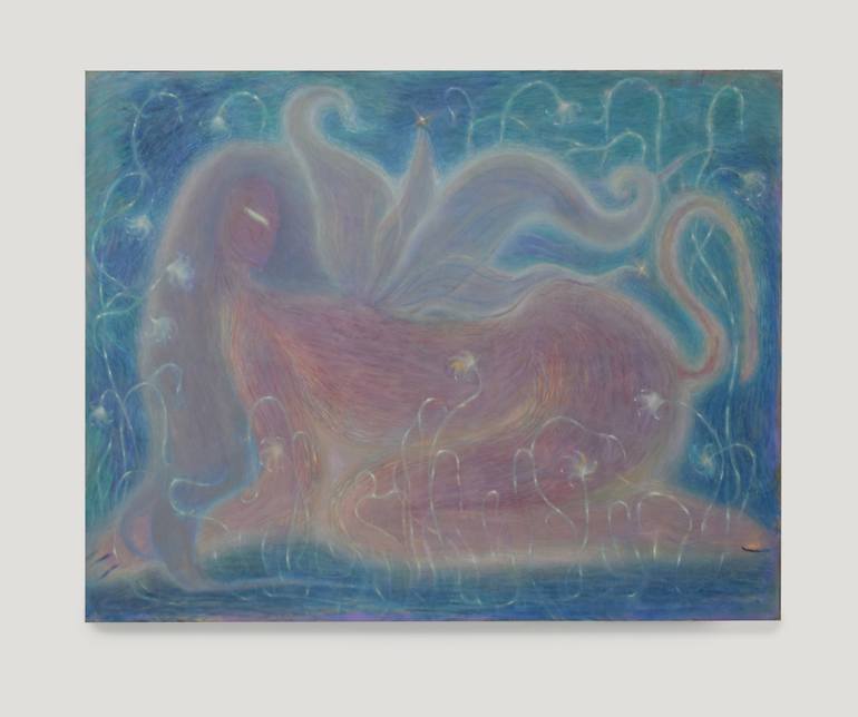 Original Abstract Animal Painting by Georgia Theologou