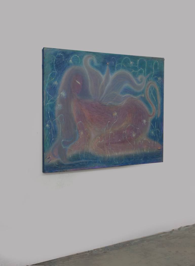 Original Abstract Animal Painting by Georgia Theologou