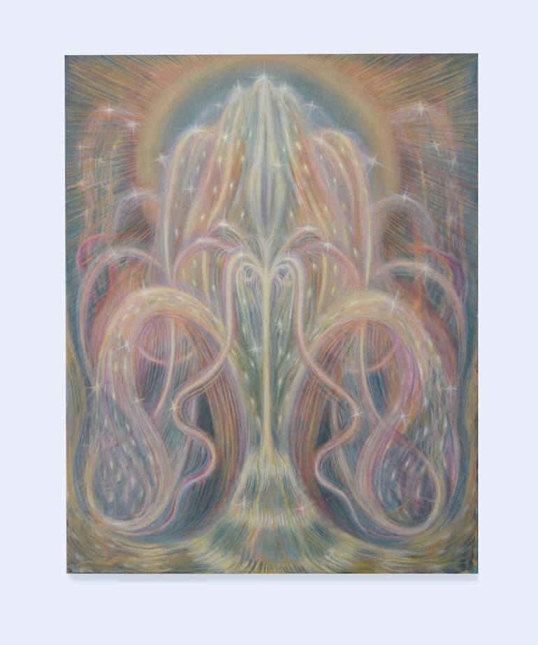 Original Symbolism Abstract Painting by Georgia Theologou