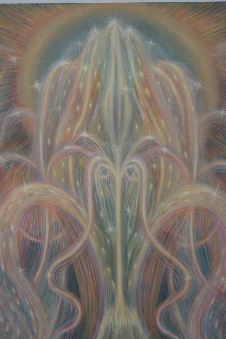 Original Symbolism Abstract Painting by Georgia Theologou