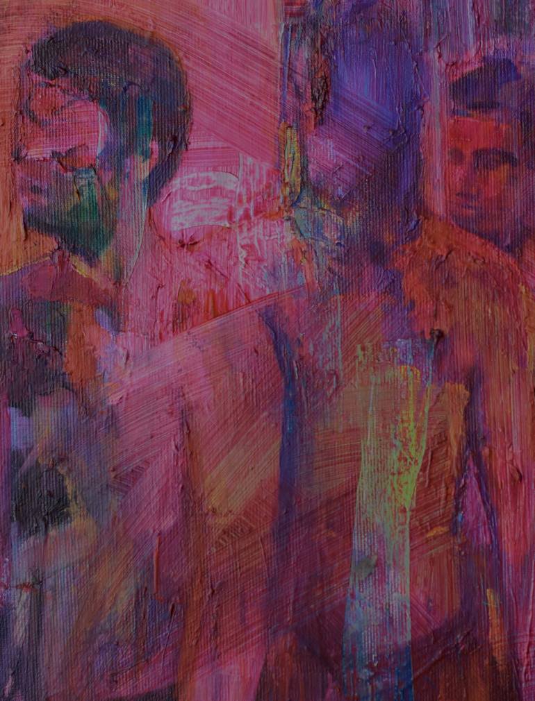 Original Figurative People Painting by Georgia Theologou