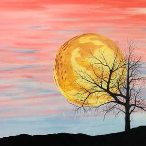 Collection Moonlight and the rising moon