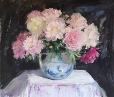 Original Contemporary Floral Painting by Olga Samar