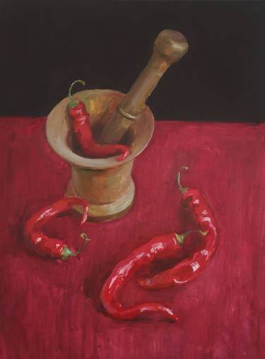 Print of Figurative Food & Drink Paintings by Olga Samar