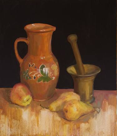 Original Impressionism Still Life Paintings by Olga Samar