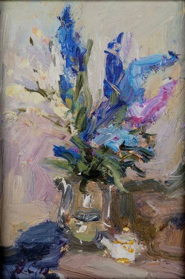 Original Expressionism Floral Paintings by Olga Samar