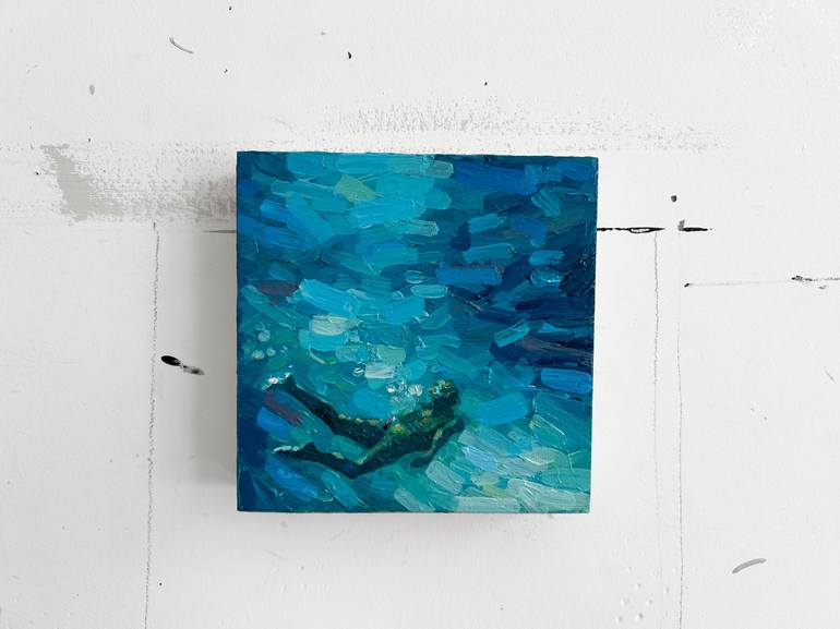 Original Impressionism Water Mixed Media by Caitlyn Jones