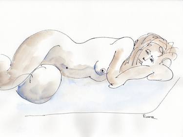 Original Expressionism Nude Drawings by Jeff Pignatel