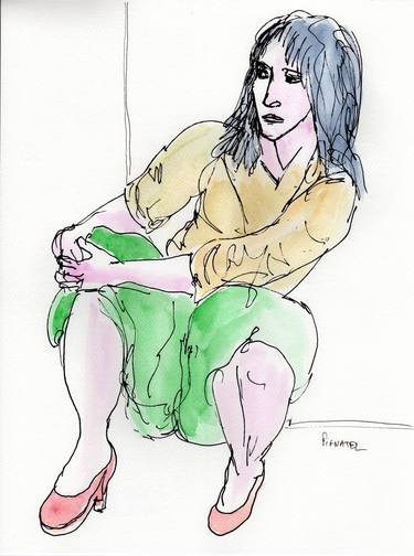 Original Expressionism Women Paintings by Jeff Pignatel