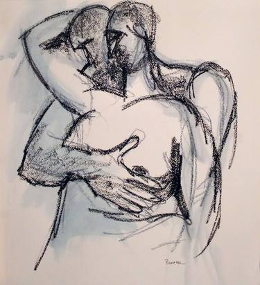 Original Expressionism Nude Drawings by Jeff Pignatel