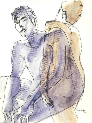 Original Expressionism Men Paintings by Jeff Pignatel