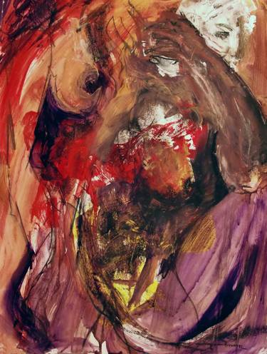 Original Abstract Expressionism Nude Paintings by Jeff Pignatel