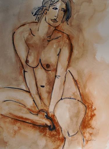 Original Abstract Expressionism Nude Paintings by Jeff Pignatel