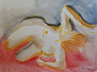 Print of Abstract Expressionism Nude Paintings by Jeff Pignatel