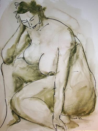 Print of Figurative Nude Paintings by Jeff Pignatel