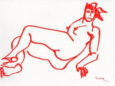 Print of Nude Drawings by Jeff Pignatel