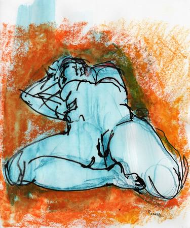 Original Abstract Expressionism Nude Drawings by Jeff Pignatel