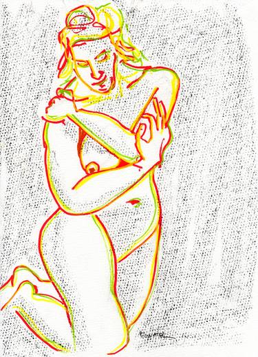 Original Nude Drawings by Jeff Pignatel