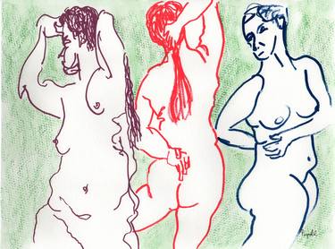 Original Nude Drawings by Jeff Pignatel