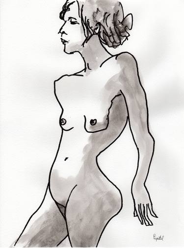 Print of Figurative Nude Drawings by Jeff Pignatel