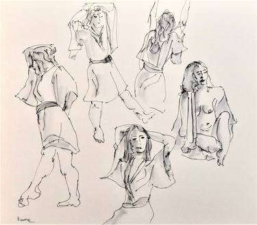 Original Nude Drawings by Jeff Pignatel