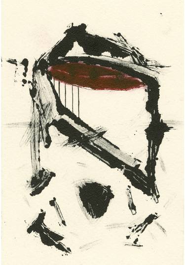Original Abstract Expressionism Abstract Printmaking by Nuria Alegría