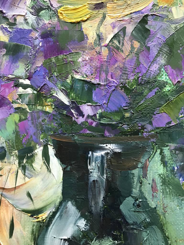 Original Impressionism Floral Painting by Ekaterina Silchenko