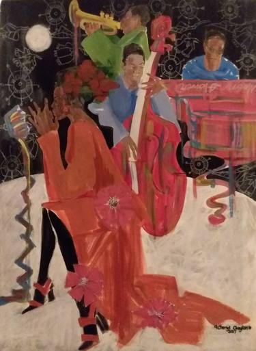 Original Conceptual Music Paintings by Cheryl Clayton