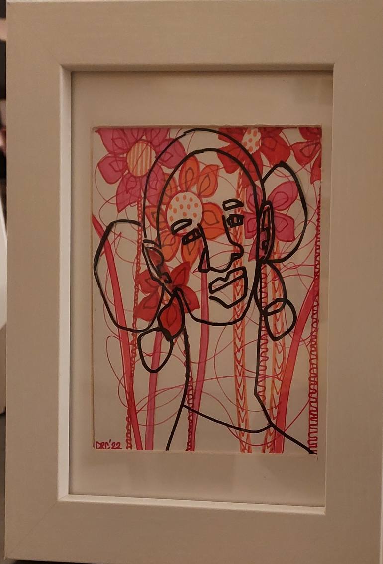 Original Illustration People Drawing by Cheryl Clayton