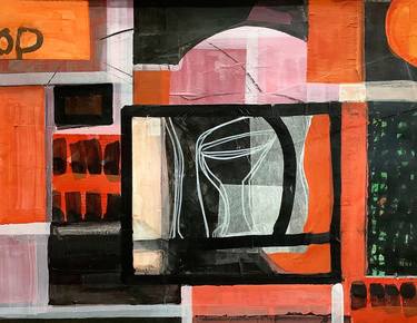 Original Cubism Abstract Paintings by Susan Morrison-Dyke
