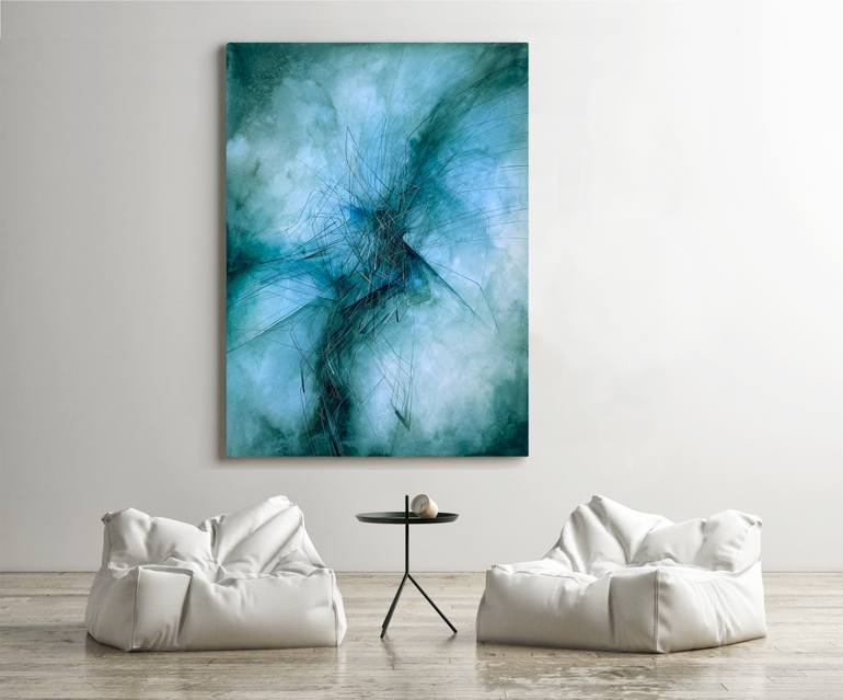 Original Abstract Expressionism Abstract Painting by Sovona Ghatak