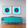 Shown as diptych- please see artist's other Vinyl prints. Not shown to scale.