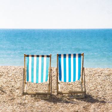 Two Deck Chairs on Brighton Beach - #3 of - Limited Edition of 50 thumb