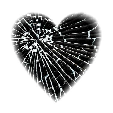 Shattered Black Heart of Glass - #1 of - Limited Edition of 25 thumb