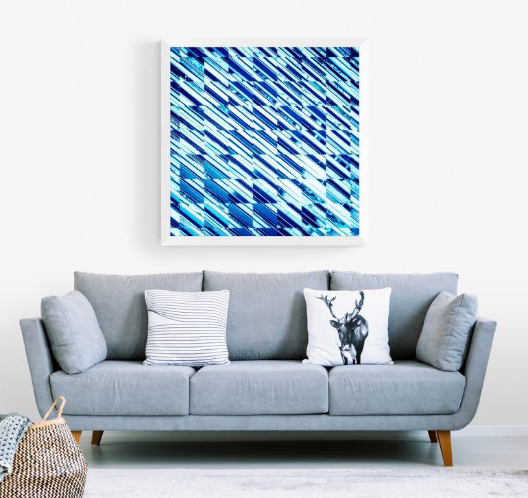 Original Abstract Geometric Mixed Media by Deborah Pendell