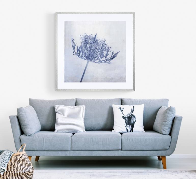 Original Abstract Botanic Mixed Media by Deborah Pendell