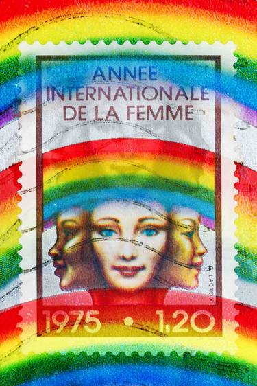 Stamp Collection Art- France 1975 thumb