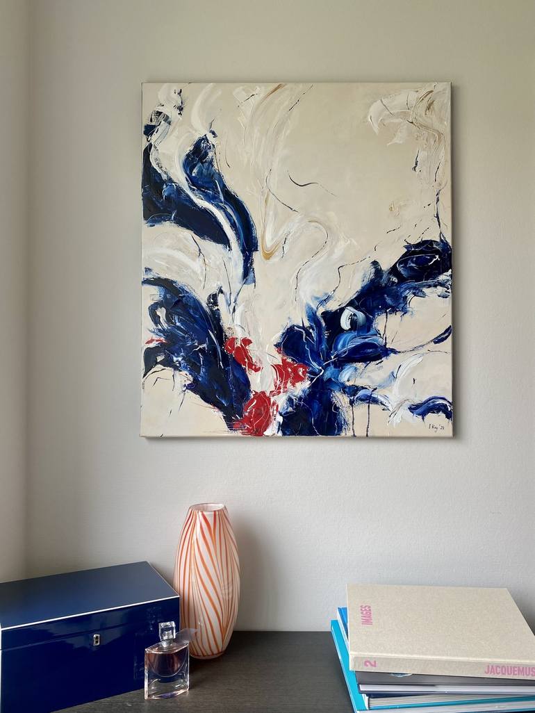 Original Abstract Floral Painting by Sabine Kay