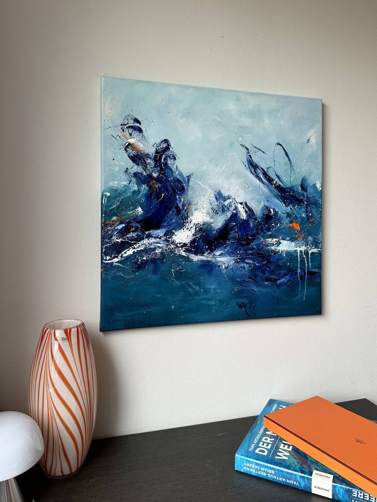 Original Abstract Seascape Painting by Sabine Kay