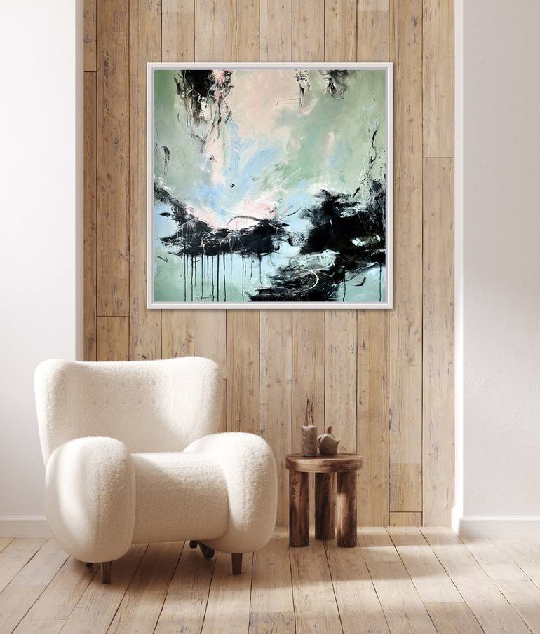 Original Abstract Expressionism Landscape Painting by Sabine Kay
