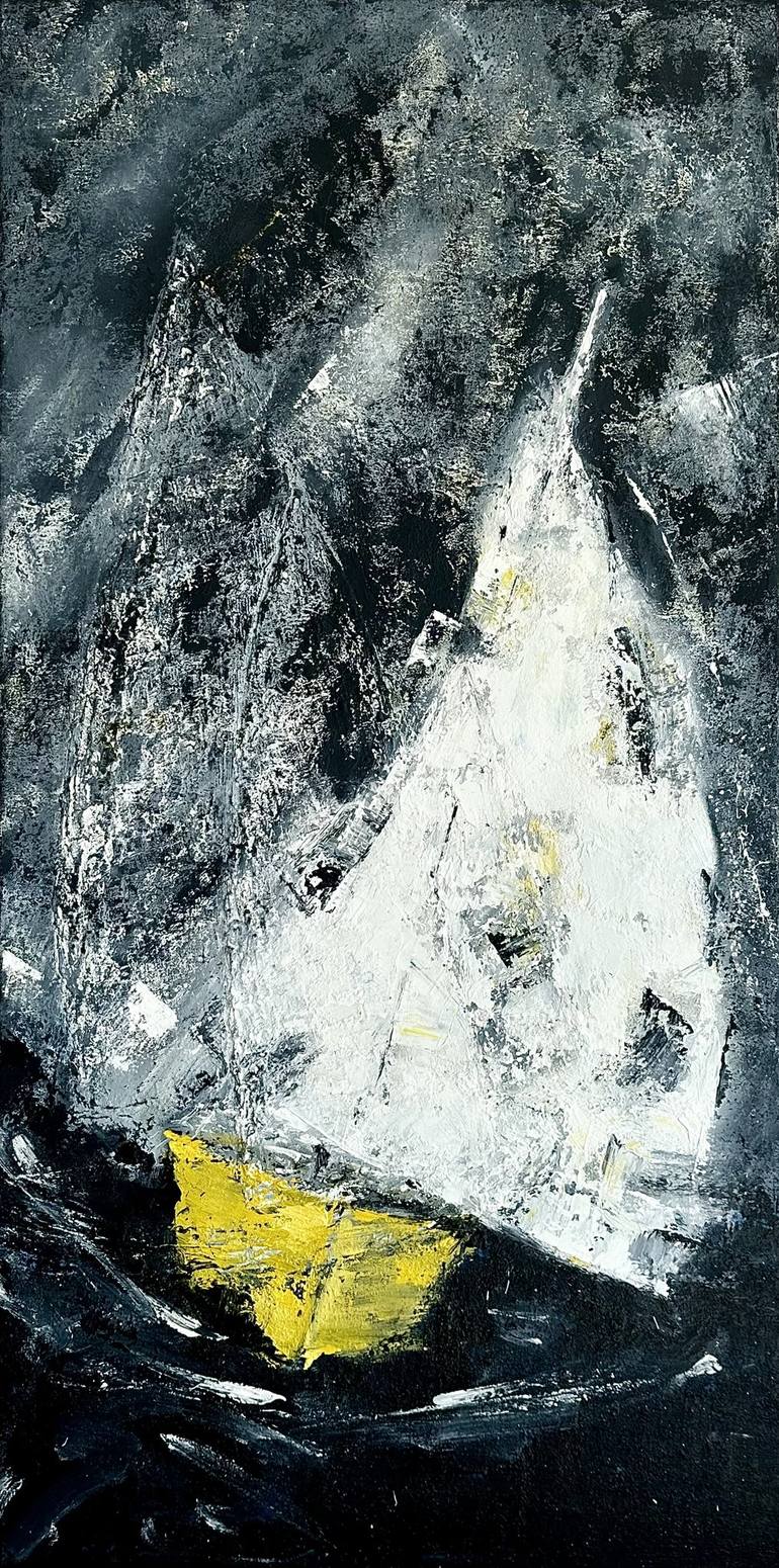 Original Abstract Expressionism Seascape Paintings by Sabine Kay
