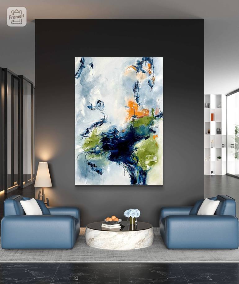 Original Abstract Expressionism Nature Painting by Sabine Kay