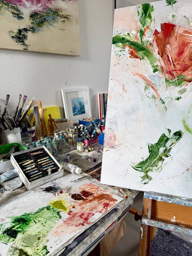 Original Abstract Expressionism Nature Painting by Sabine Kay