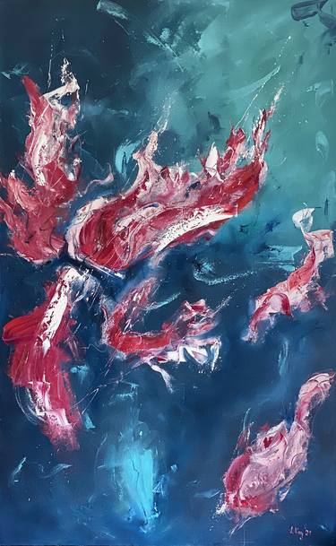 Original Abstract Expressionism Abstract Paintings by Sabine Kay