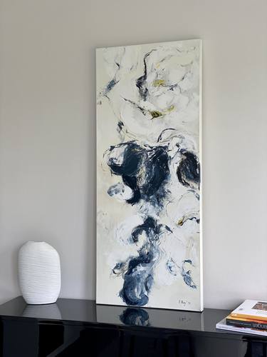 Original Abstract Expressionism Floral Paintings by Sabine Kay