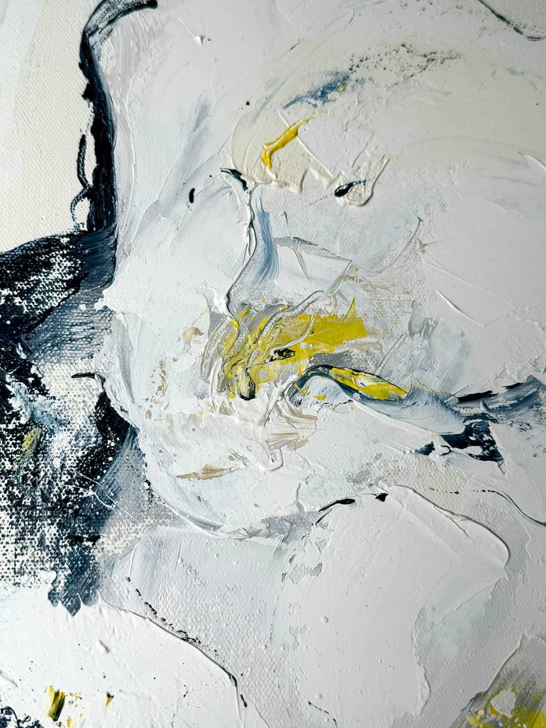 Original Abstract Floral Painting by Sabine Kay